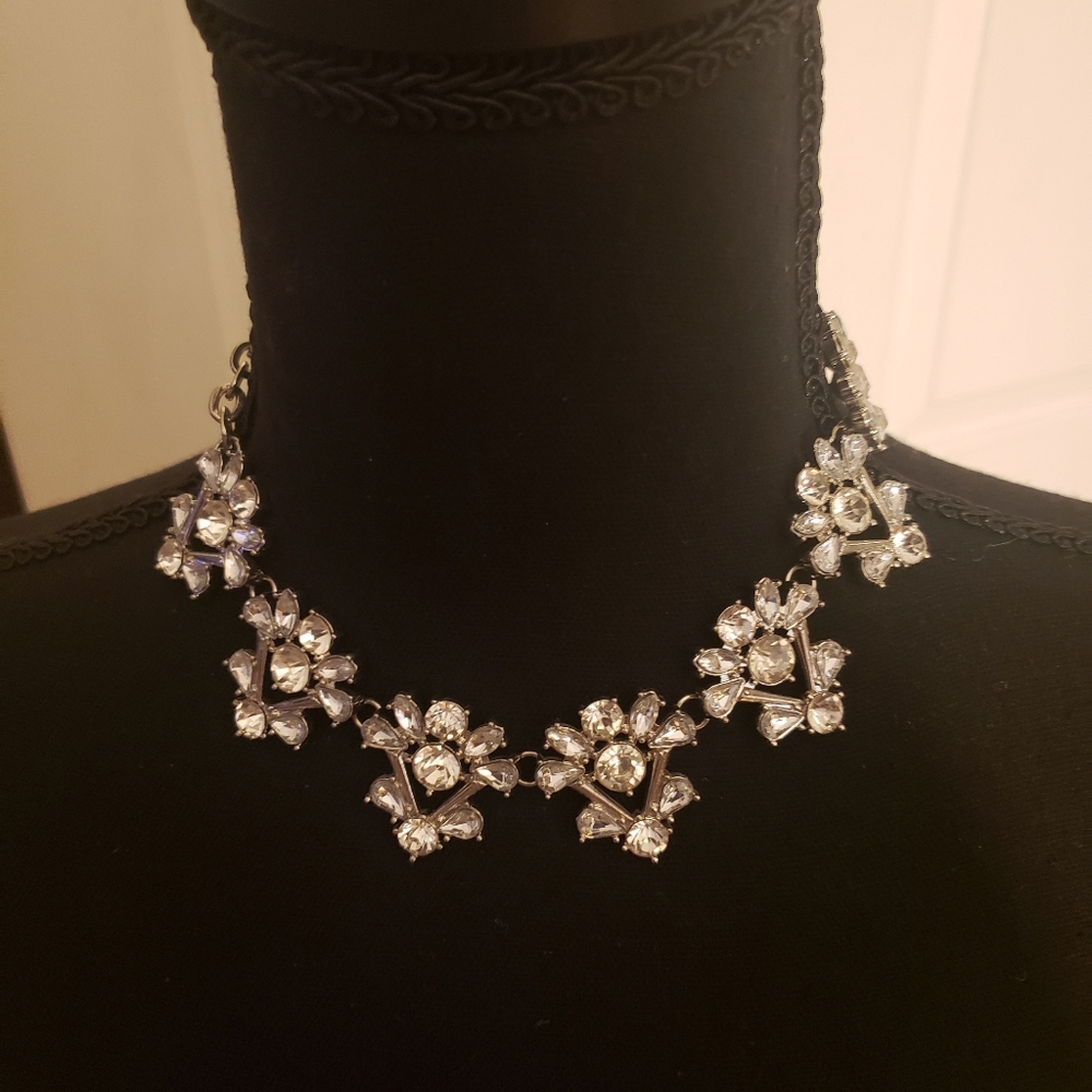 Silver and  Rhinestone necklace
